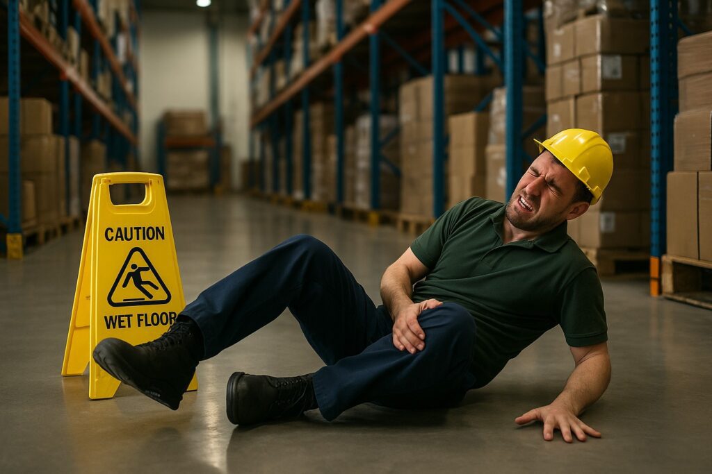 what happens if you slip and fall at work